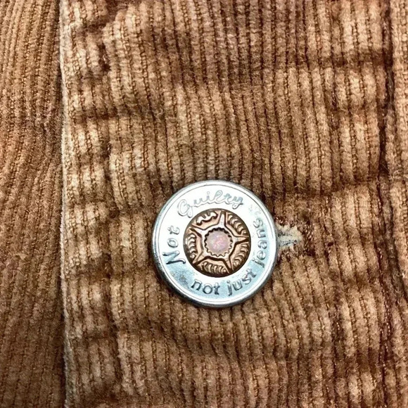 Vintage 70s wide leg back buckle corduroy - Picture 6 of 8